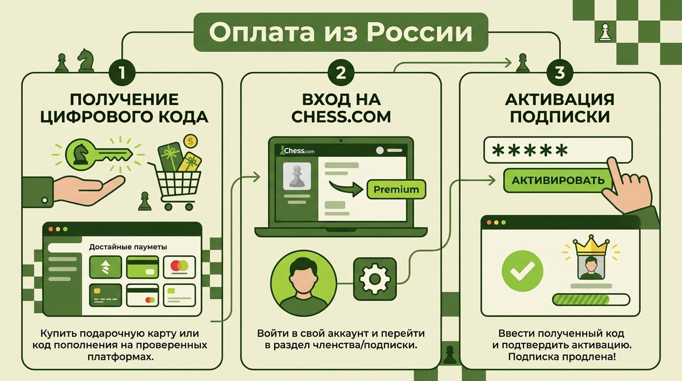 Как оформить подписку Chess.com из России в 2026 году — фото 4