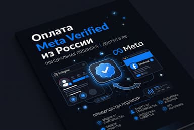 Как оформить подписку Meta Verified из России в 2026 году: без зарубежной карты