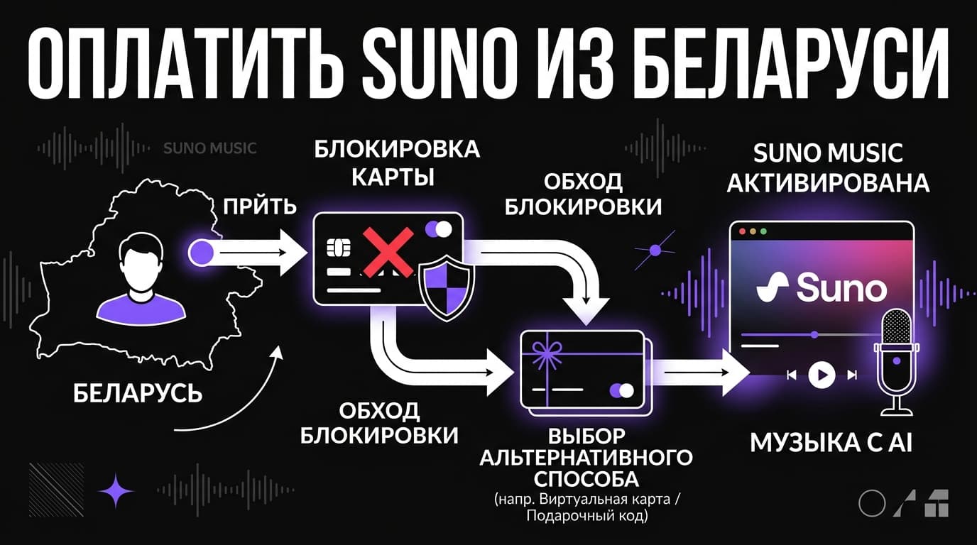 Suno из Беларуси: как всё-таки оплатить подписку в 2026 году
