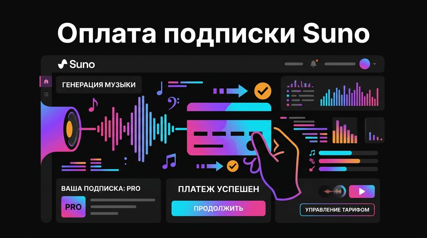 Как оплатить подписку Suno из России: тарифы и рабочие способы