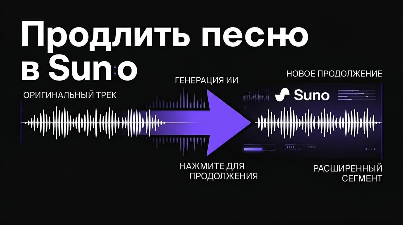Suno Extend: как сделать трек длиннее и не получить обрыв или зацикливание