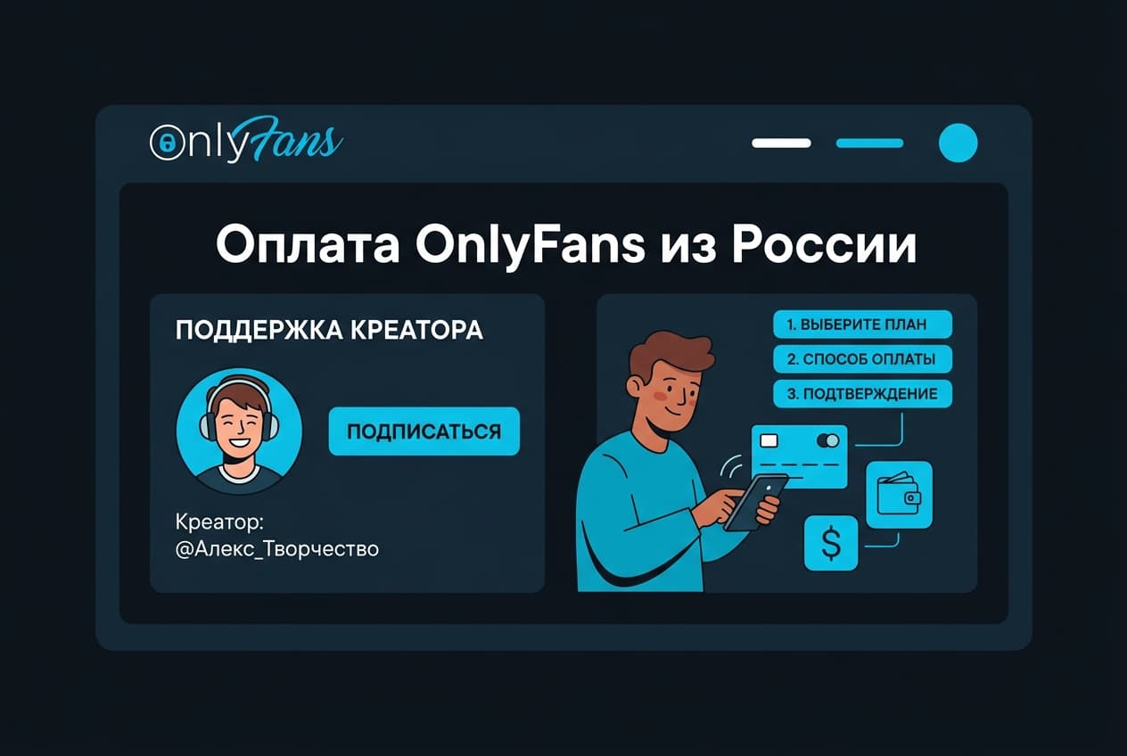 Как оплатить OnlyFans из России в 2026 году: подписка на авторов без зарубежной карты