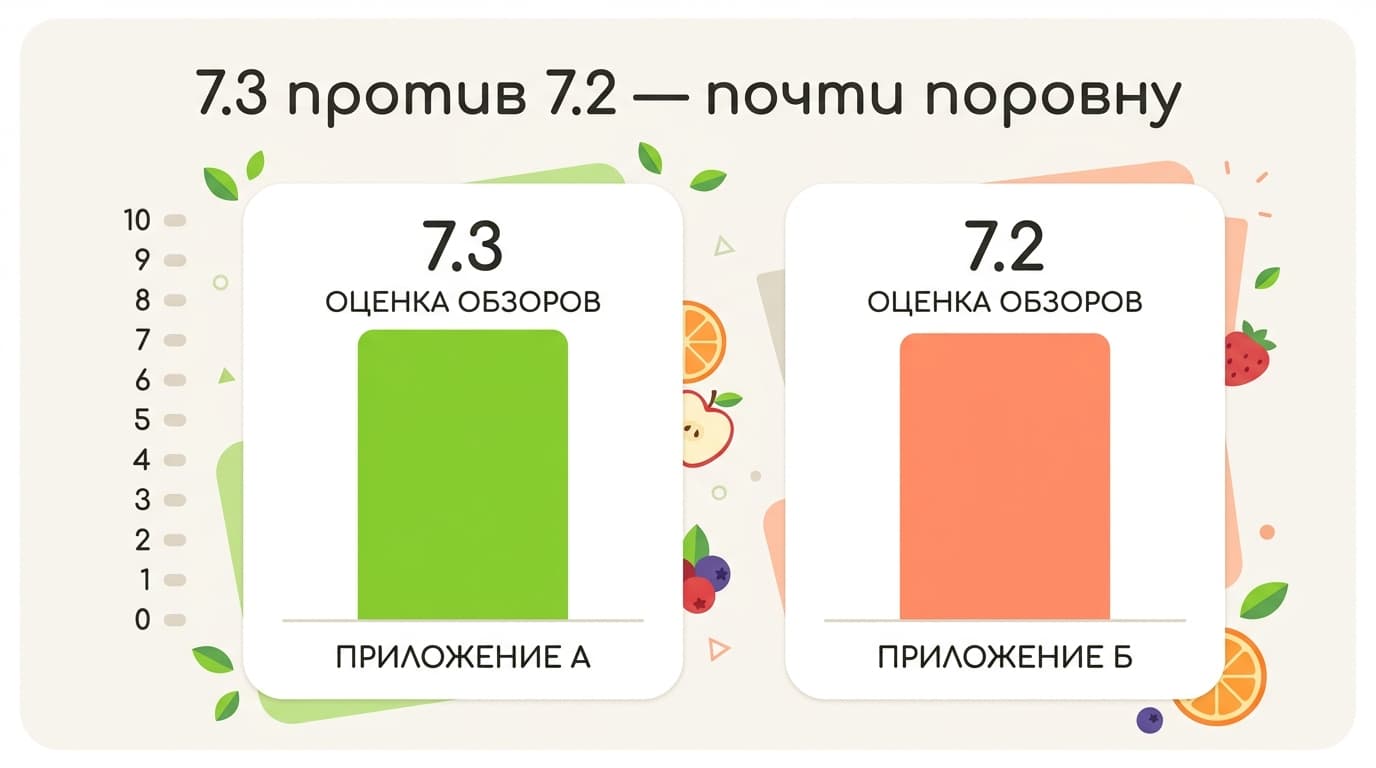Yazio или FatSecret: что лучше для подсчёта калорий — фото 1
