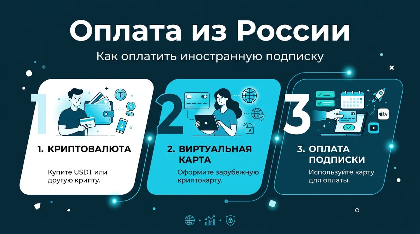 Как оплатить подписку за рубеж из России в 2026 году — фото 3