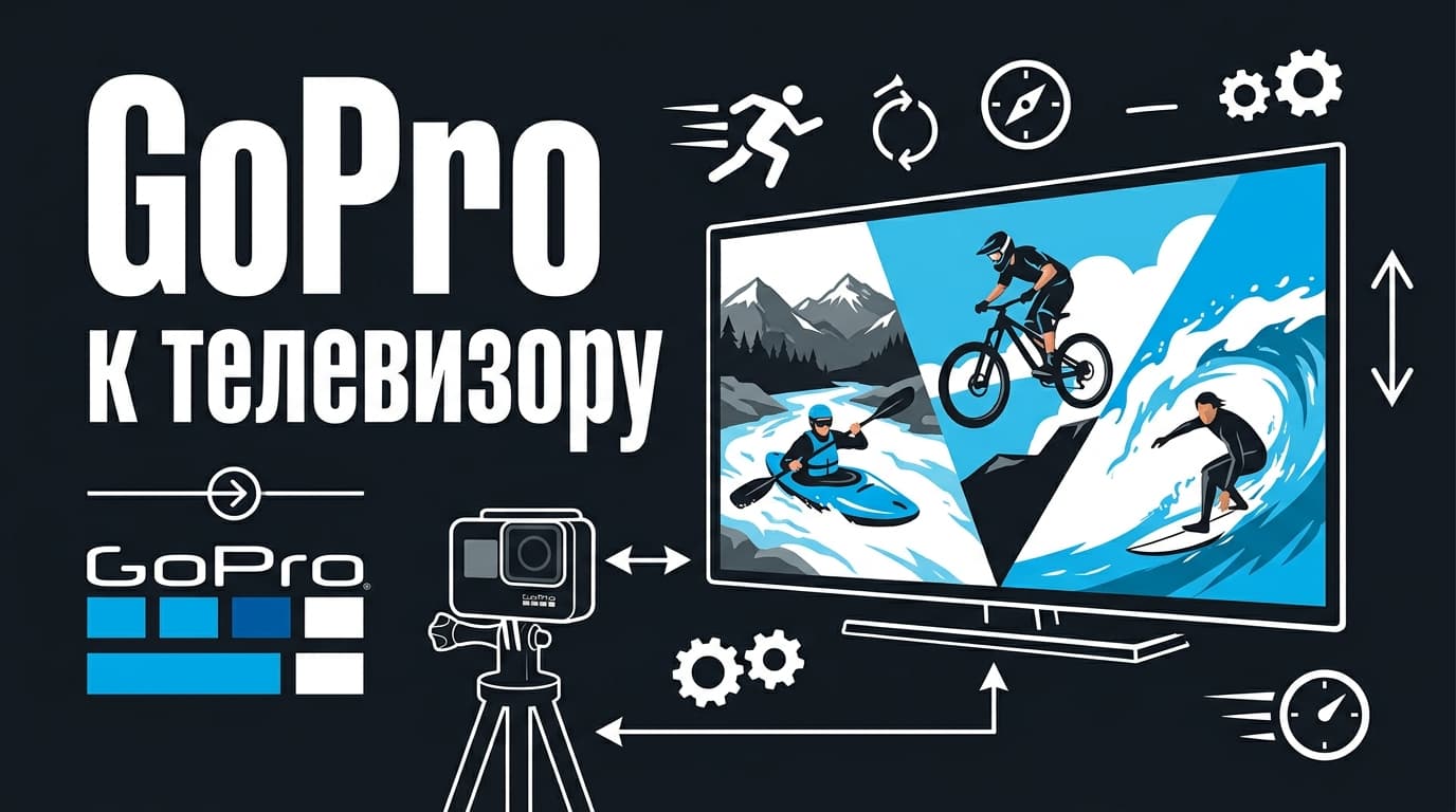 Как подключить GoPro к телевизору: все рабочие способы вывести видео на большой экран