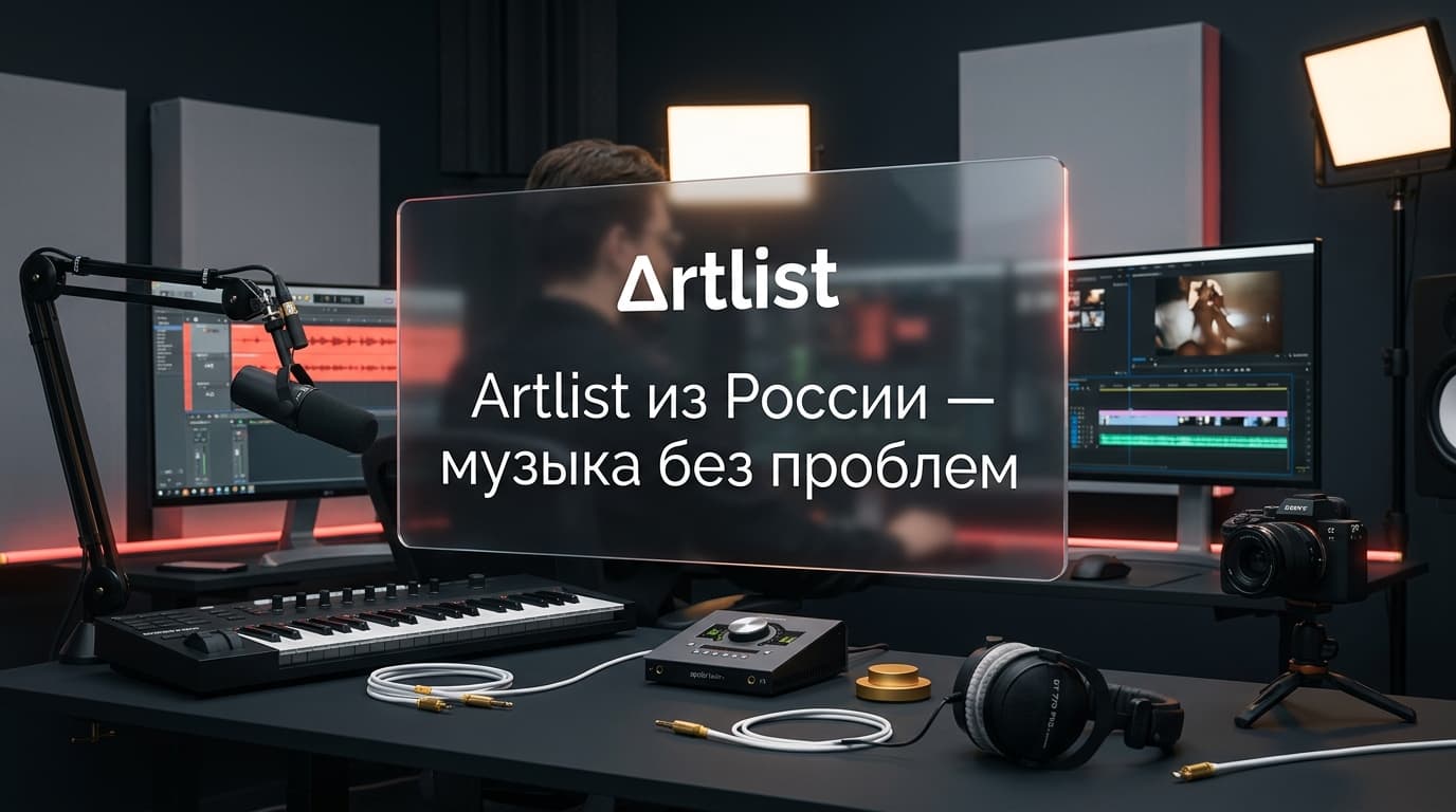 Artlist из России в 2026 году: как подключить лицензионную музыку и AI-инструменты для видео