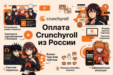 Как оформить подписку Crunchyroll из России в 2026 году: без зарубежной карты