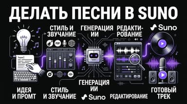 Suno с нуля: как за пять минут получить свою первую песню