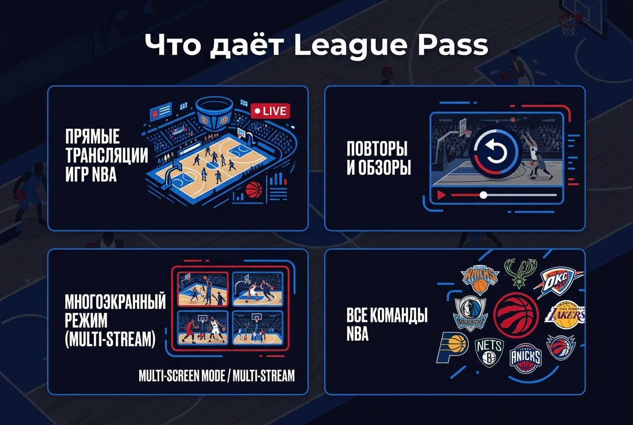 Как оформить подписку NBA League Pass из России в 2026 году: без зарубежной карты — фото 1