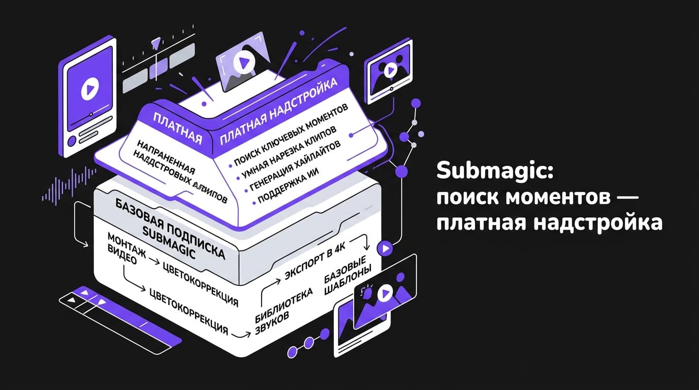 OpusClip аналог: чем заменить сервис, если кредиты, водяной знак или русские субтитры достали — фото 7