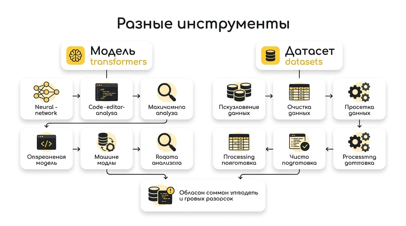 Как скачать датасет с Hugging Face: load_dataset, срезы и большие данные — фото 1