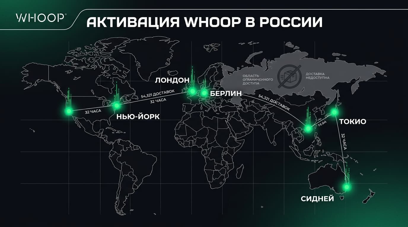 Как активировать Whoop в России: доставка, оплата, первая настройка