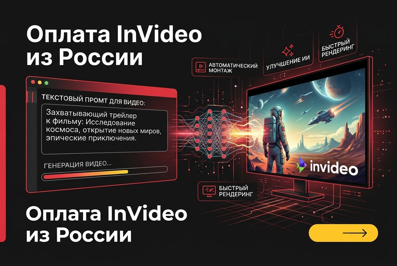 Как оформить подписку InVideo из России в 2026 году: без зарубежной карты