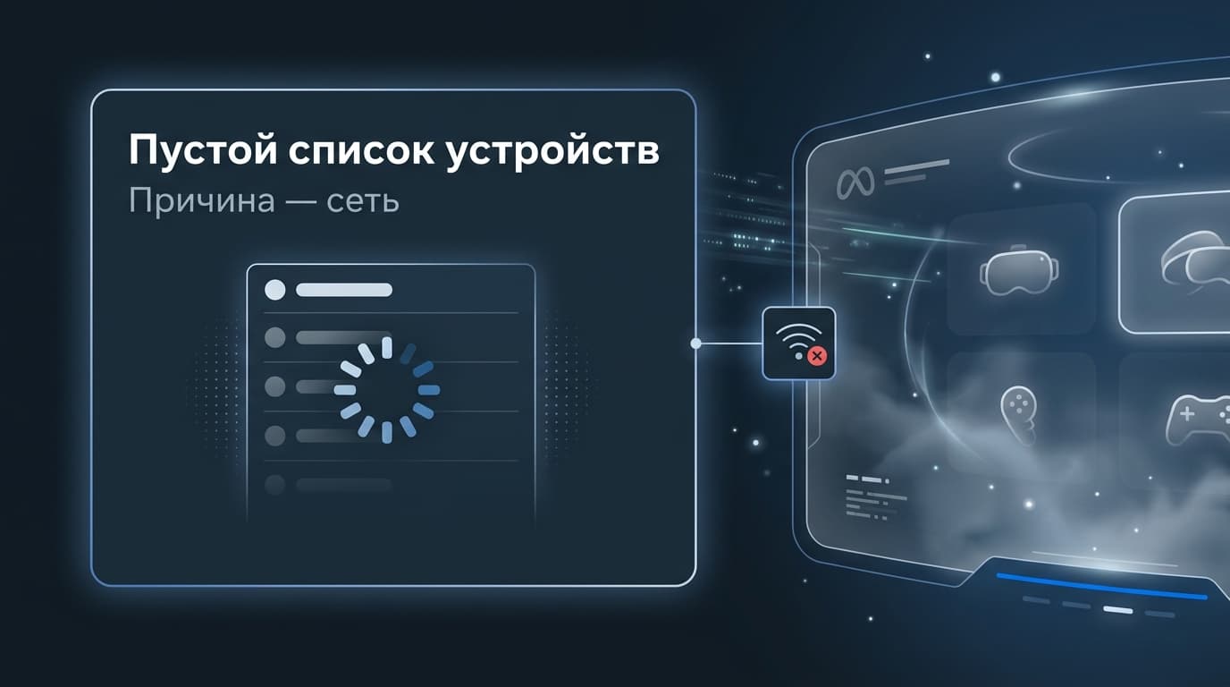 Meta Horizon не видит гарнитуру: почему так выходит и что реально помогает — фото 1