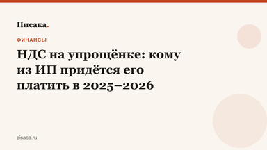 НДС на упрощёнке: кому из ИП придётся его платить в 2025–2026