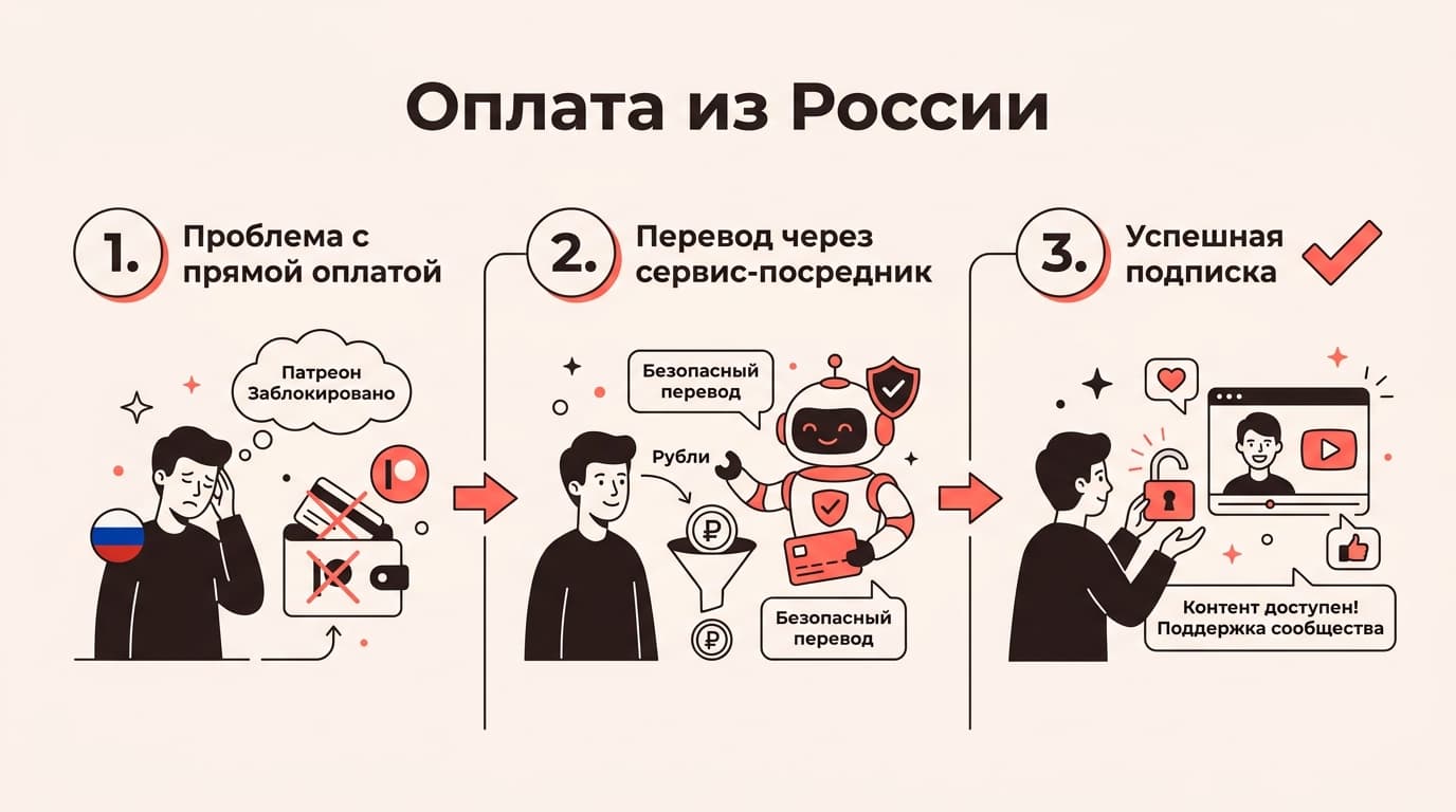 Как оплатить подписку на Patreon в России в 2026 году — фото 2