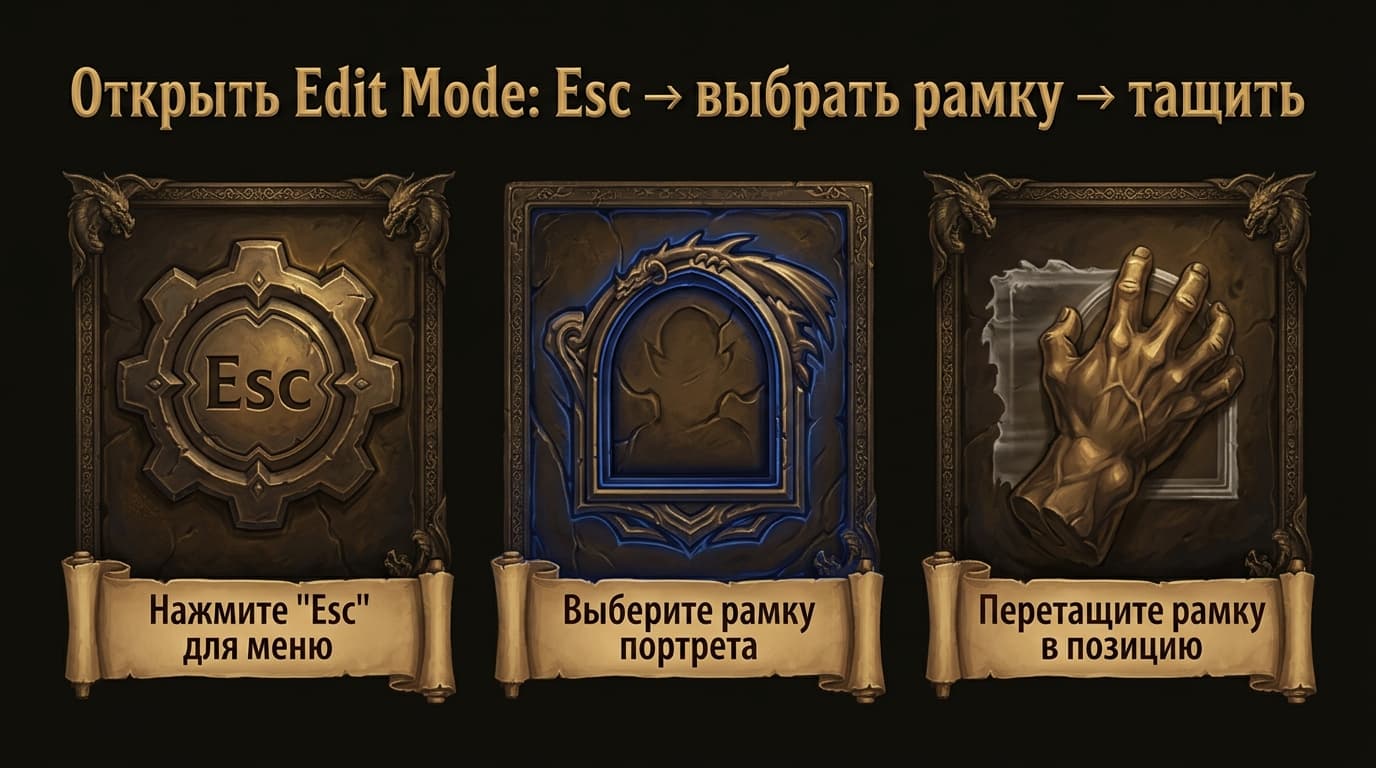 Как подвинуть и увеличить окно party в WoW: Edit Mode и аддоны — фото 1