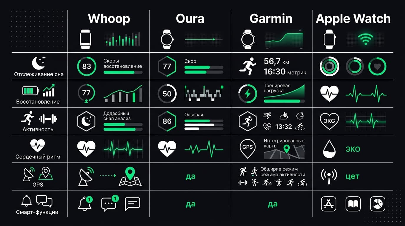 Аналоги Whoop: Oura Ring, Garmin или Apple Watch — что выбрать — фото 6