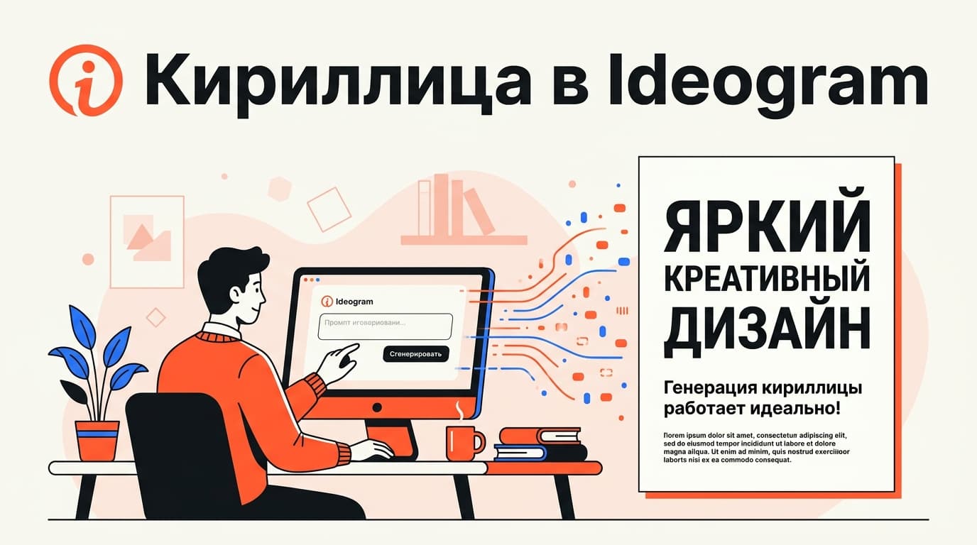 Кириллица в Ideogram: как получить русский текст на картинке без ошибок в буквах