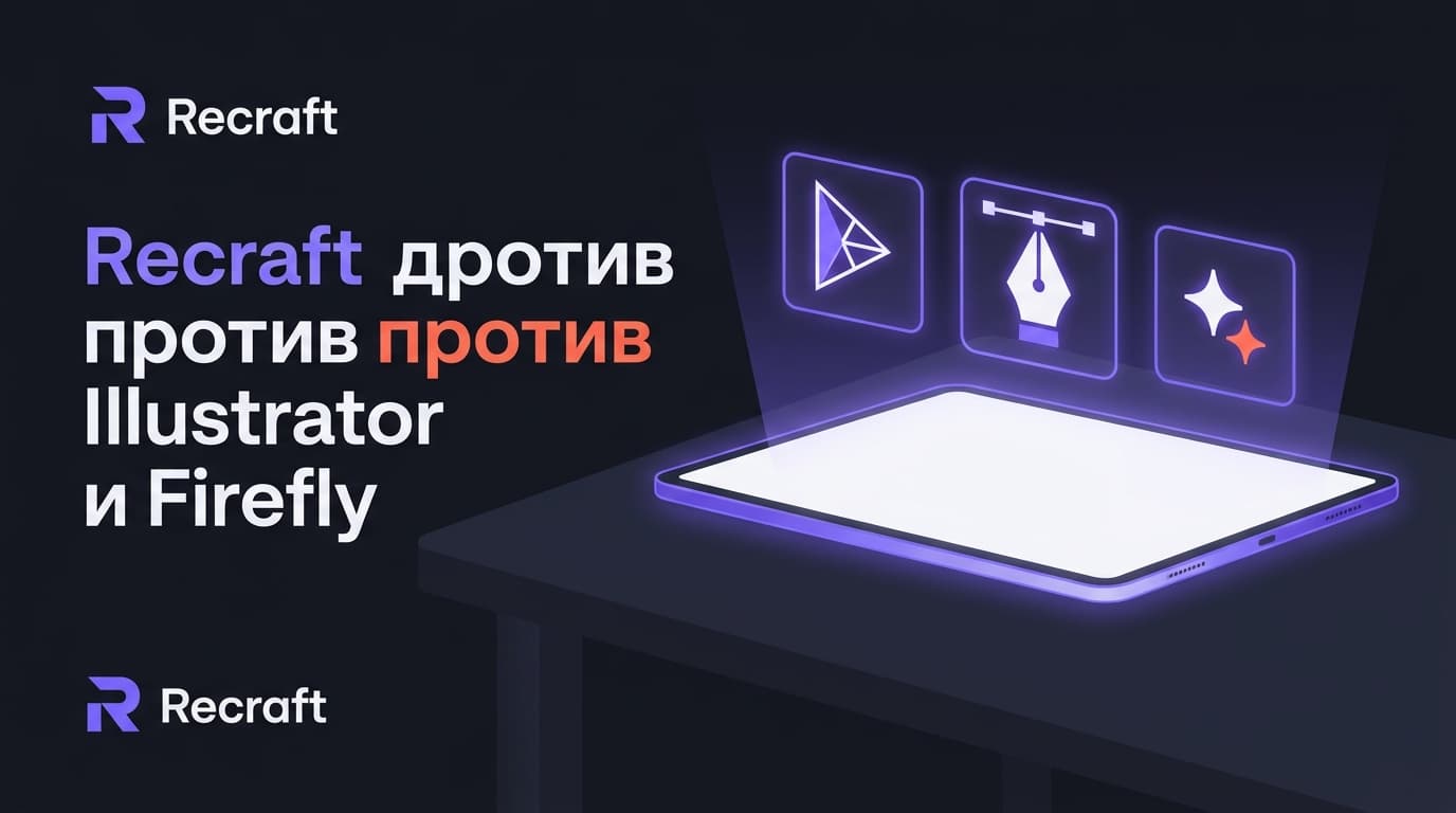 Recraft против Adobe Illustrator и Firefly: кому что подходит