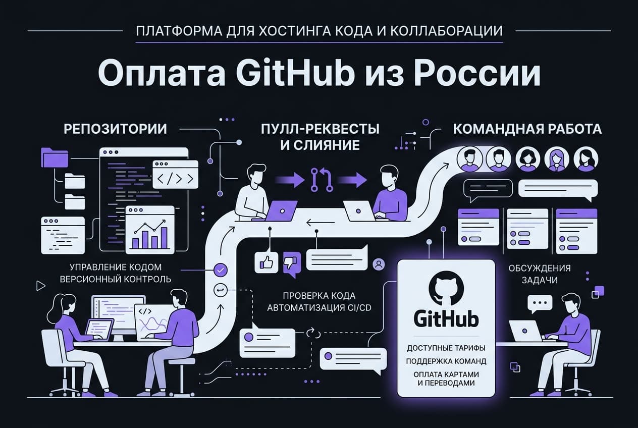 Как оформить подписку GitHub из России в 2026 году: без зарубежной карты