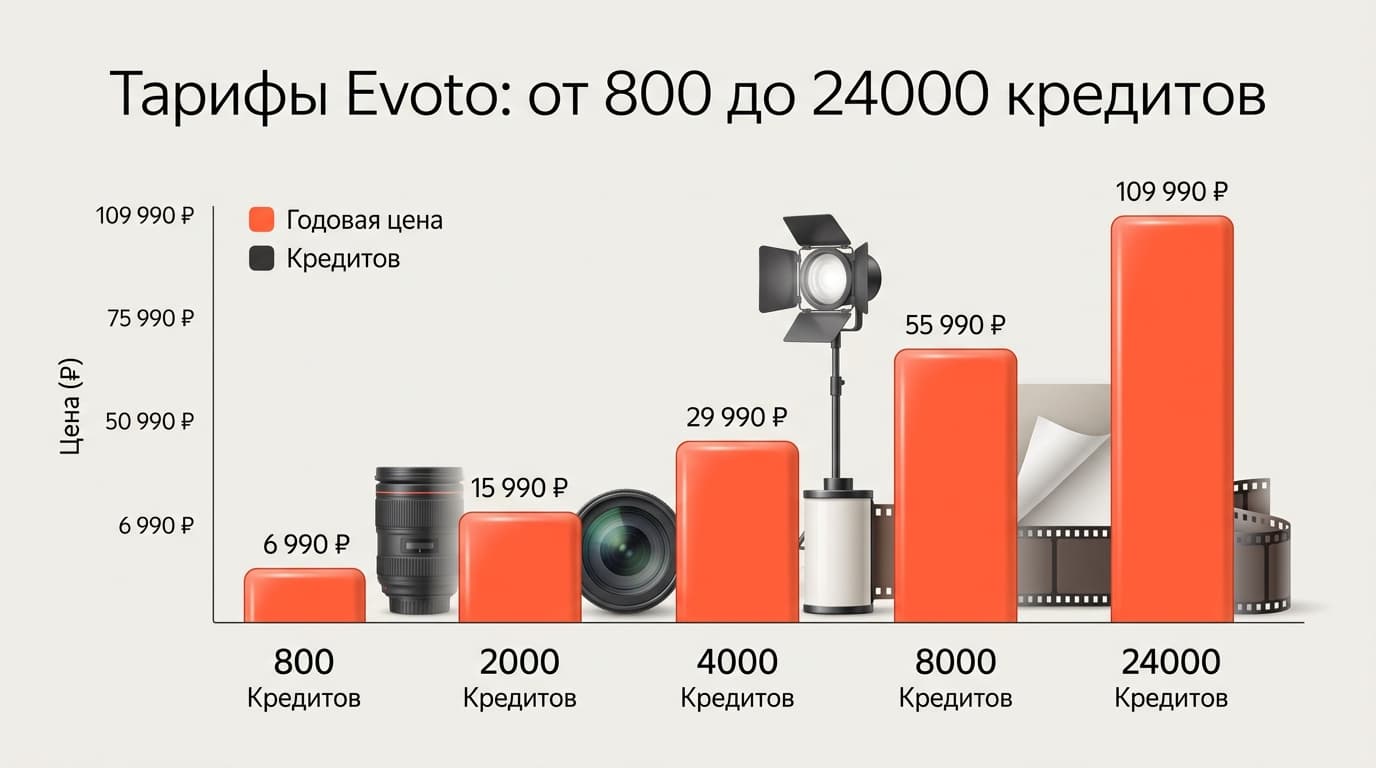 Как оплатить Evoto из России в 2026 году: разбираем цену и рабочие способы — фото 1