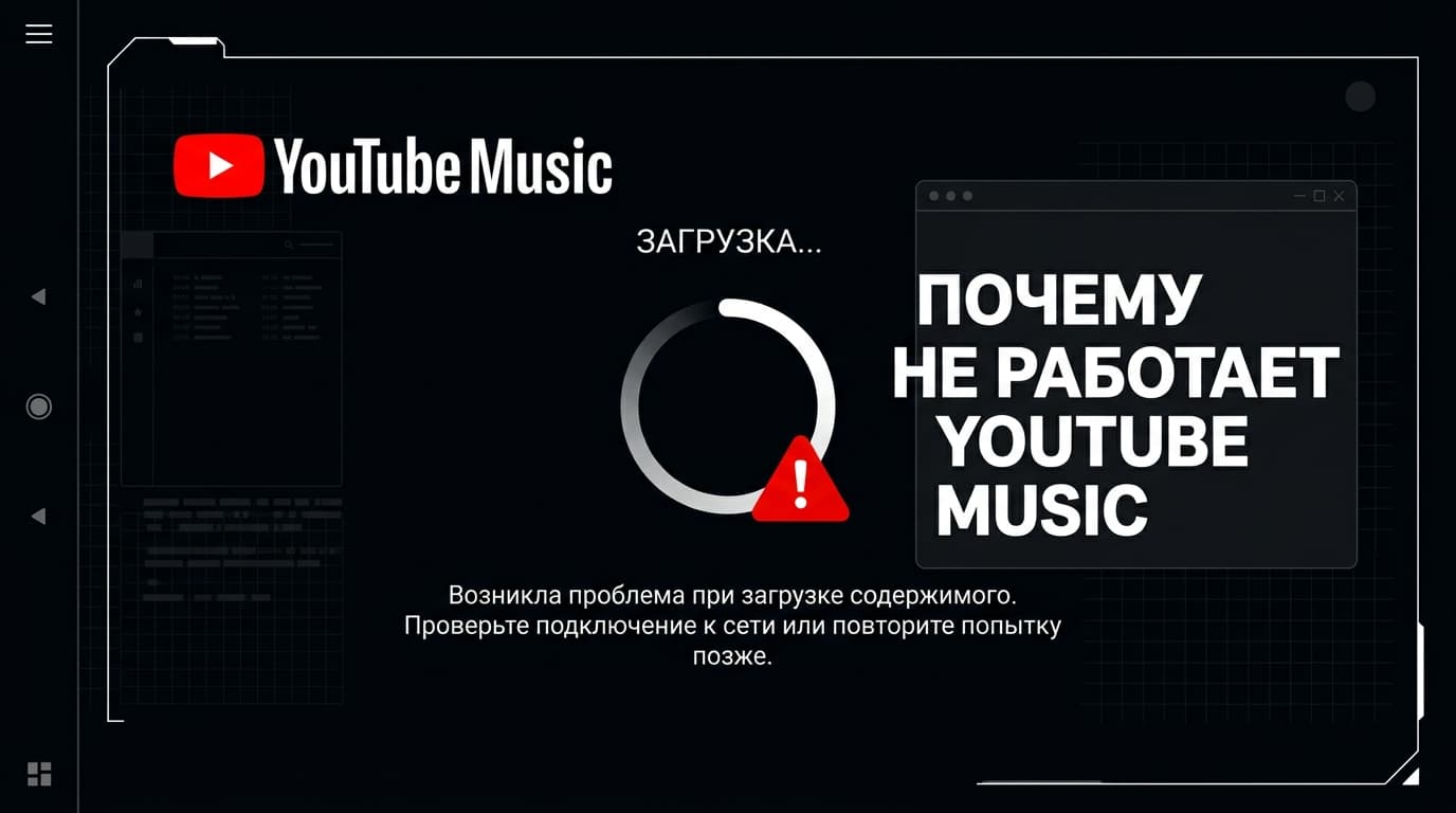 Почему не работает YouTube Music и как вернуть доступ к сервису: три причины и рабочие способы