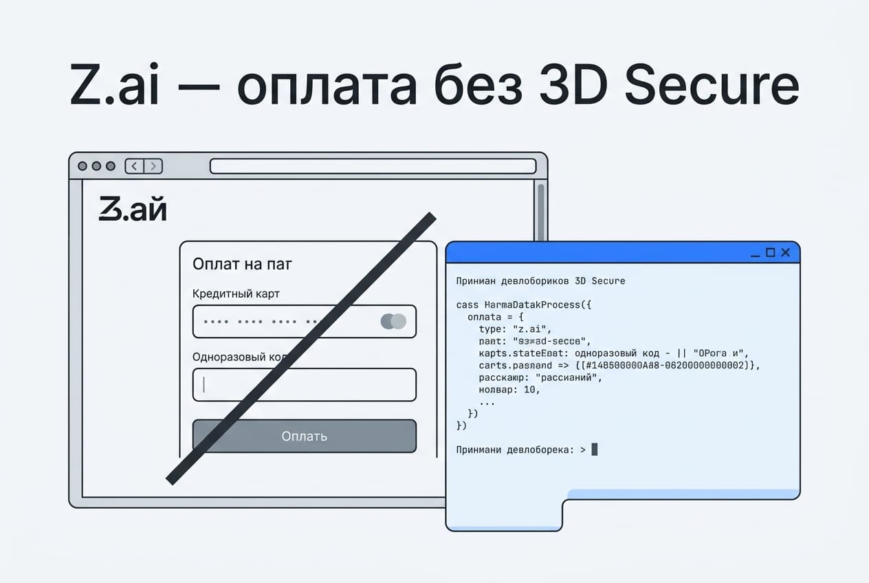 Как оплатить Z AI из России в 2026 году: подписка GLM, квоты и ошибка 3D Secure