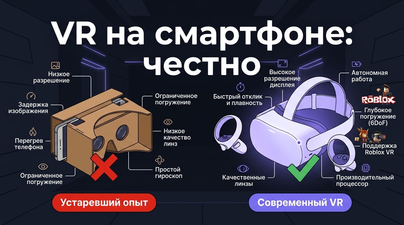 Как настроить смартфон для игры в Roblox VR: честный разбор