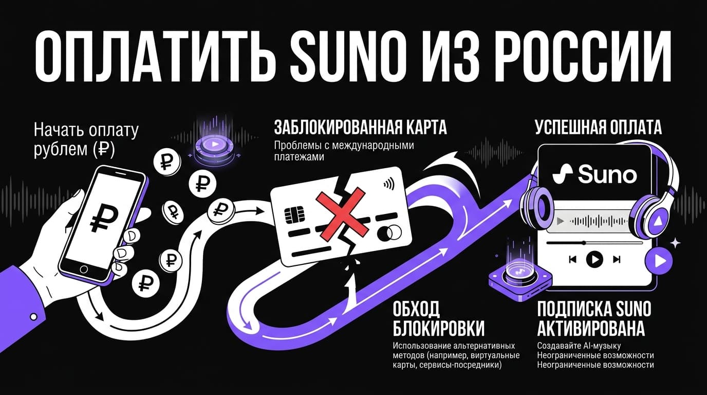 Оплата Suno из России в 2026 году: какие способы реально работают