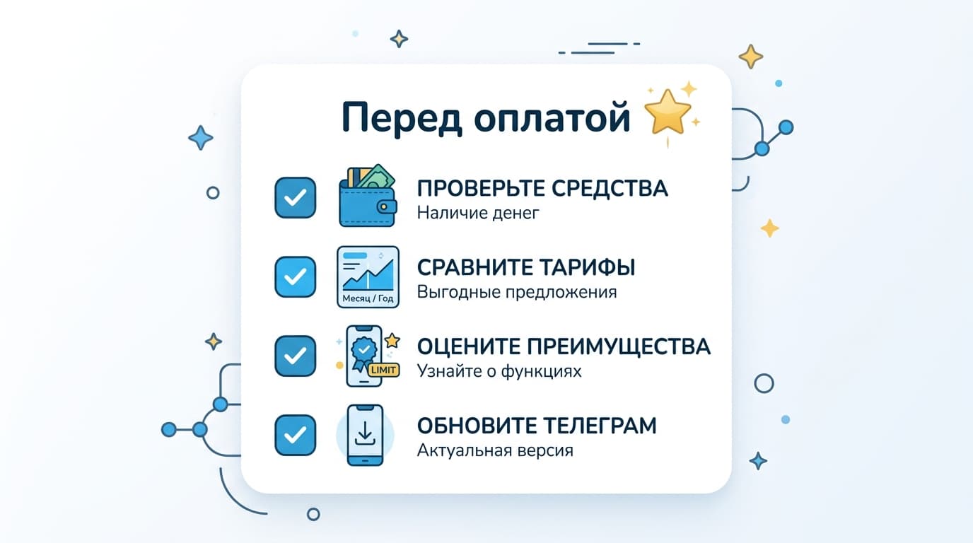 Как оплатить подписку ТГ Премиум в 2026 году из России — фото 5