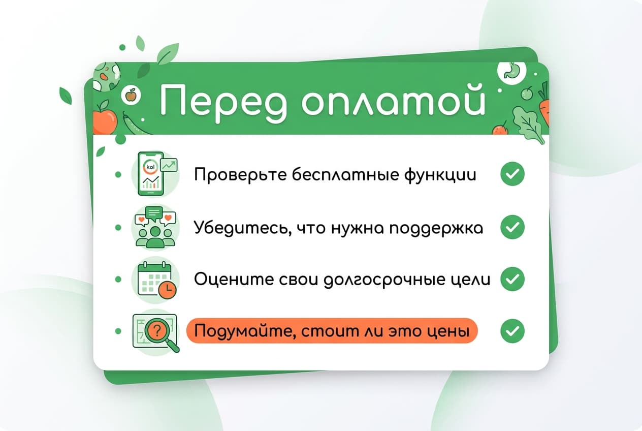 Как оплатить подписку FatSecret Premium из России в 2026 году — фото 4