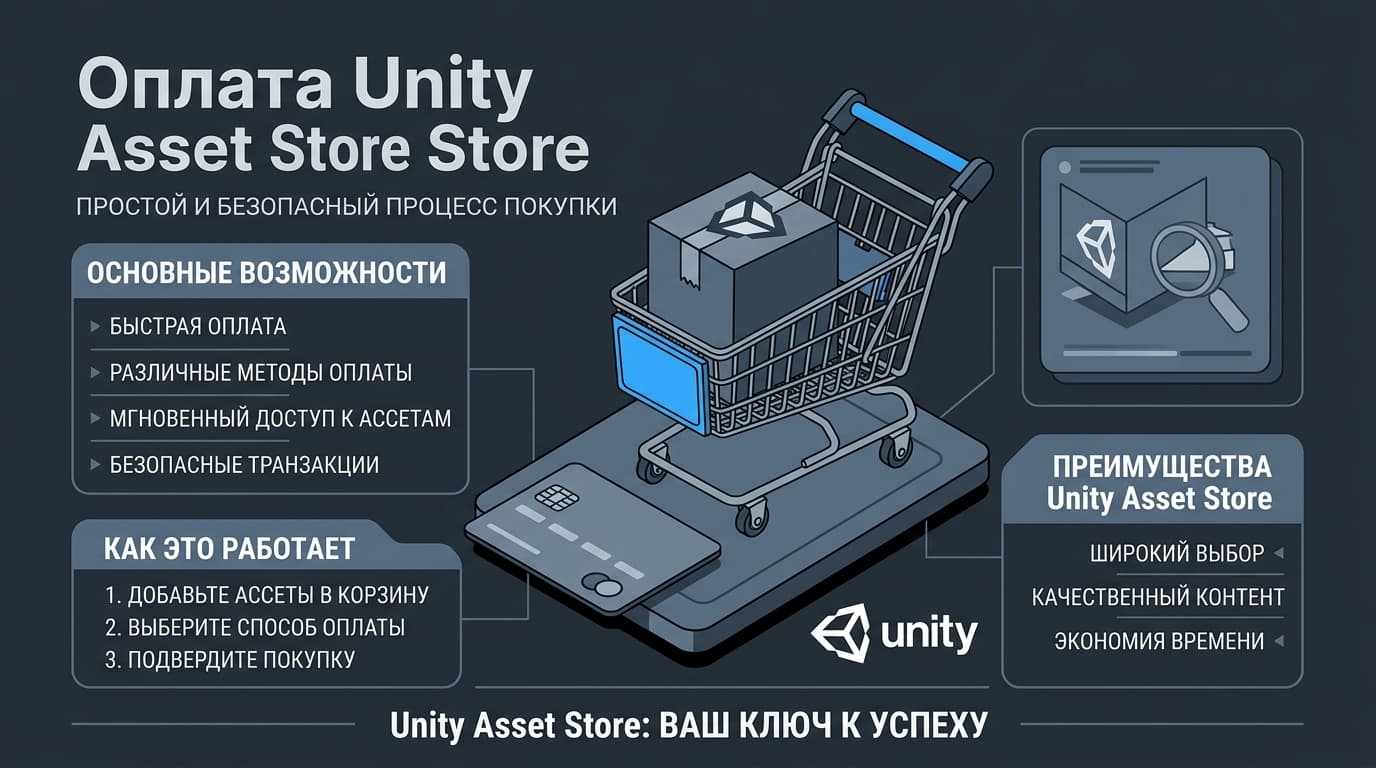 Как оплатить покупки в Unity Asset Store из России в 2026 году