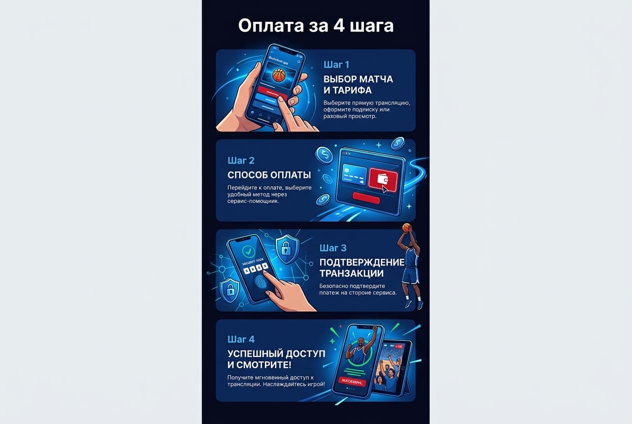 Как оформить подписку NBA League Pass из России в 2026 году: без зарубежной карты — фото 4