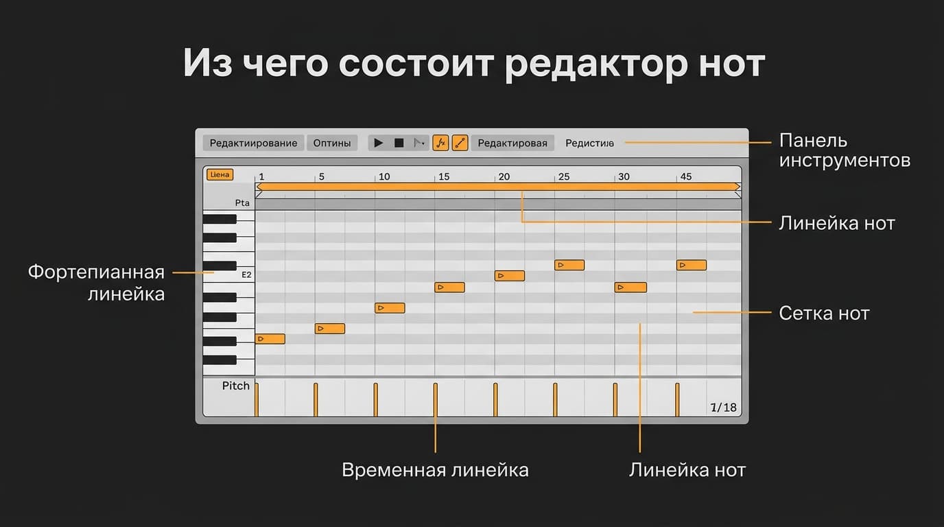 Ableton: как открыть пиано ролл и что делать, если он не открывается — фото 2