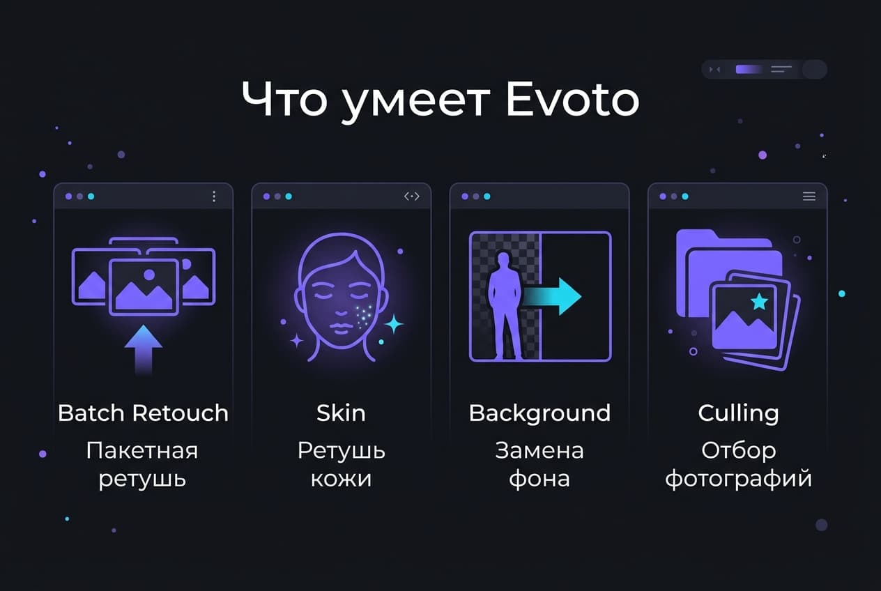 Как оплатить Evoto из России в 2026 году: ИИ-редактор для фотографов без зарубежной карты — фото 1