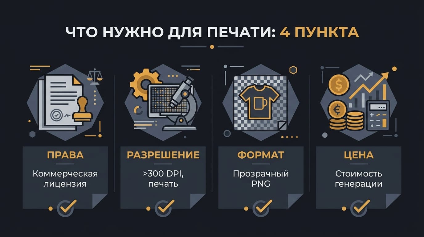 Leonardo для print-on-demand и мерча: права, разрешение и цена вопроса — фото 1