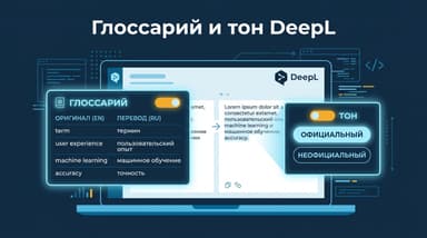Как настроить глоссарий и тон в DeepL