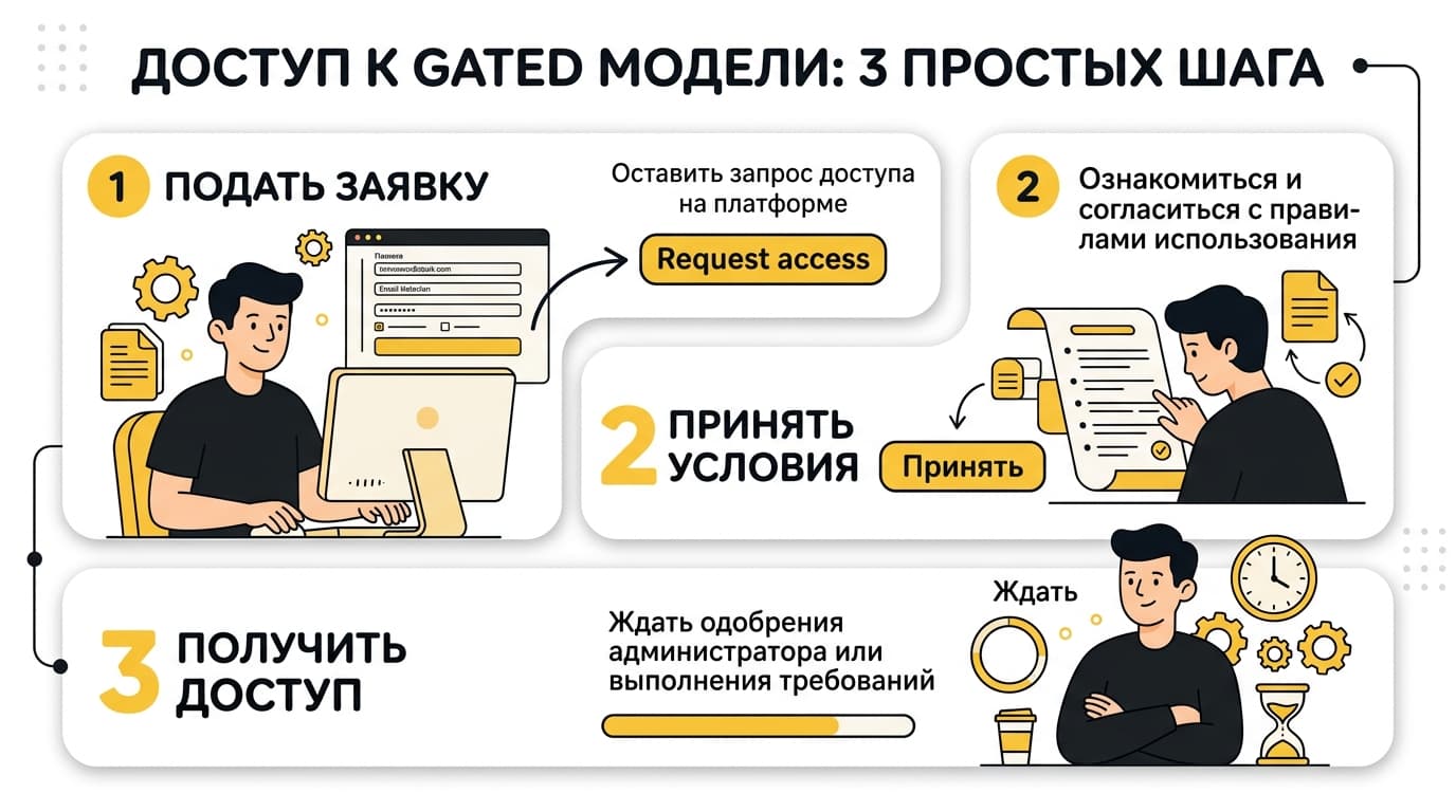 Hugging Face не работает: разбираем ошибки 401, 403, 429 и gated-доступ — фото 3
