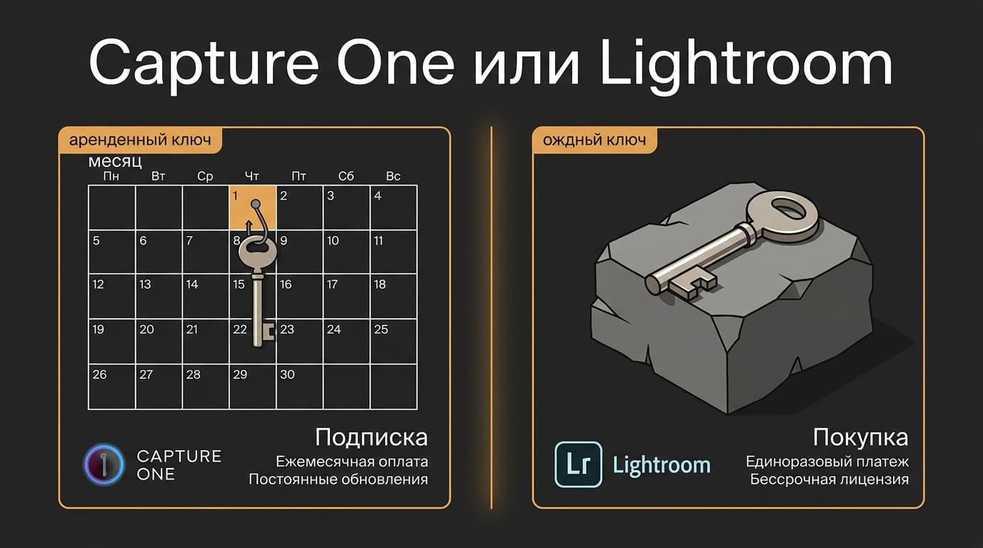 Capture One или Lightroom: что лучше для съёмки, цвета и архива