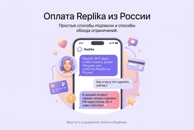 Как оформить подписку Replika из России в 2026 году: без зарубежной карты