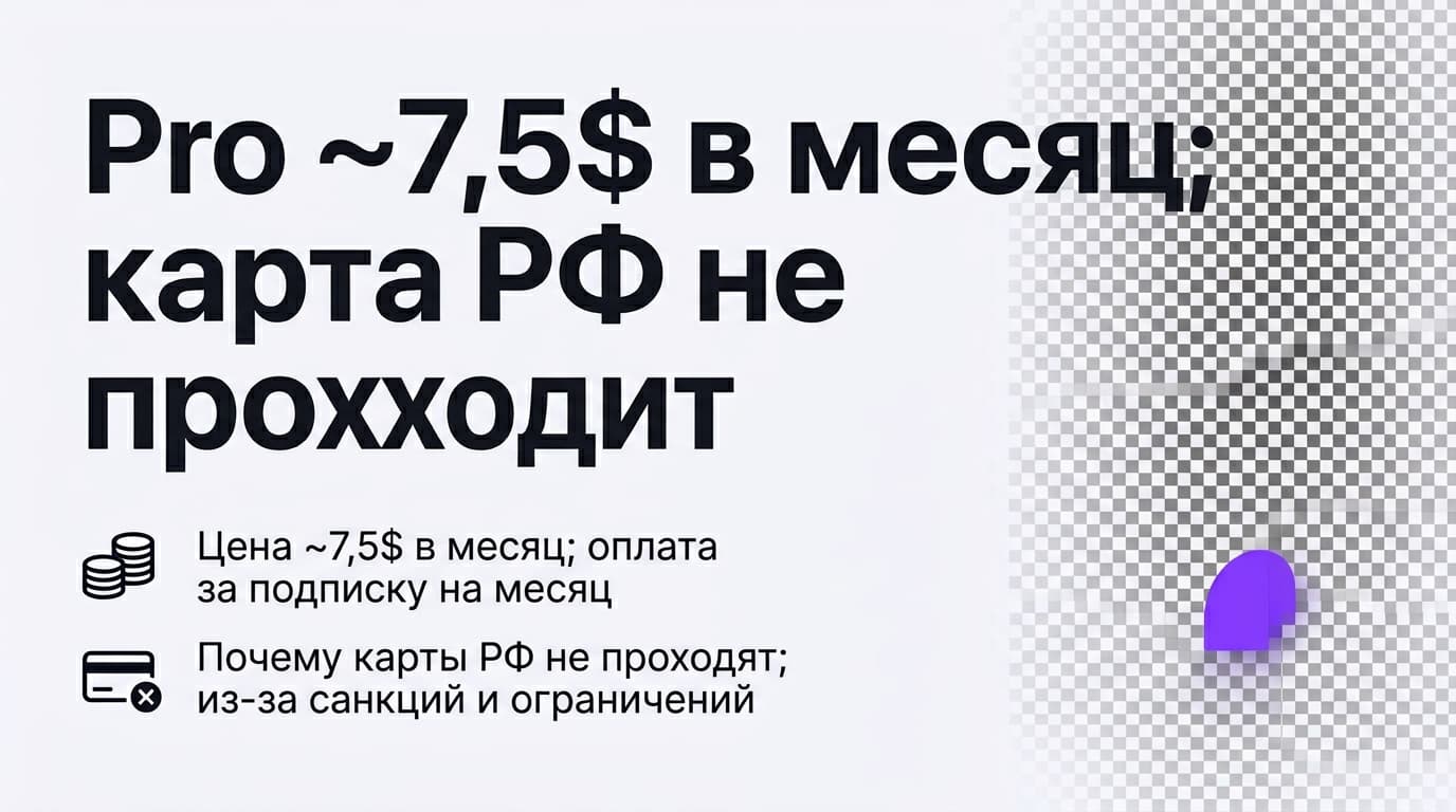 Photoroom из России: почему карта не проходит и как всё-таки оплатить подписку — фото 1