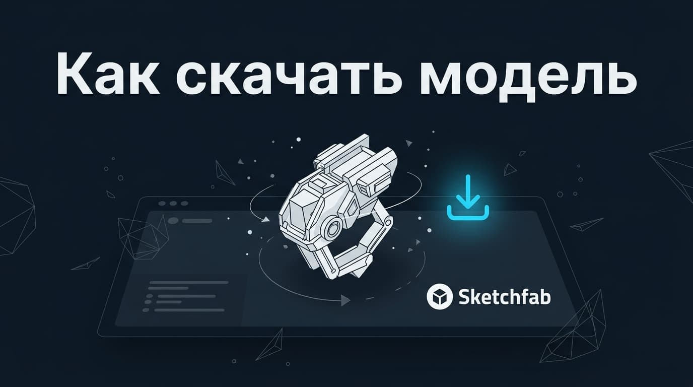 Sketchfab: как скачать 3D-модель — форматы, лицензии и что изменилось после закрытия Store