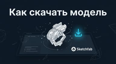 Sketchfab: как скачать 3D-модель — форматы, лицензии и что изменилось после закрытия Store
