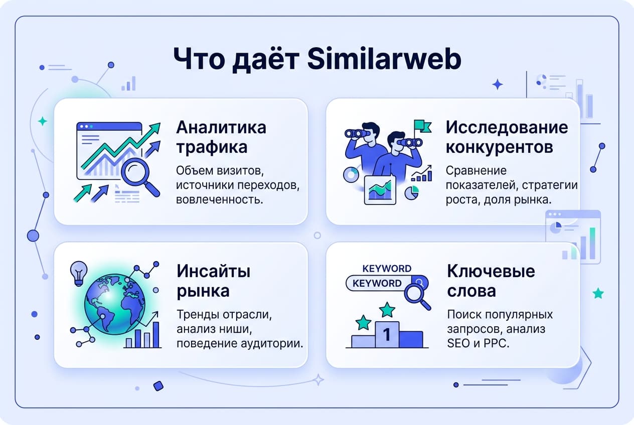 Как оформить подписку Similarweb из России в 2026 году: без зарубежной карты — фото 1