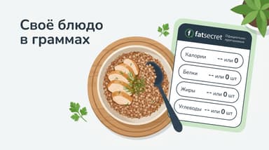 Как в FatSecret добавить своё блюдо в граммах с КБЖУ: разбор без лишних кликов