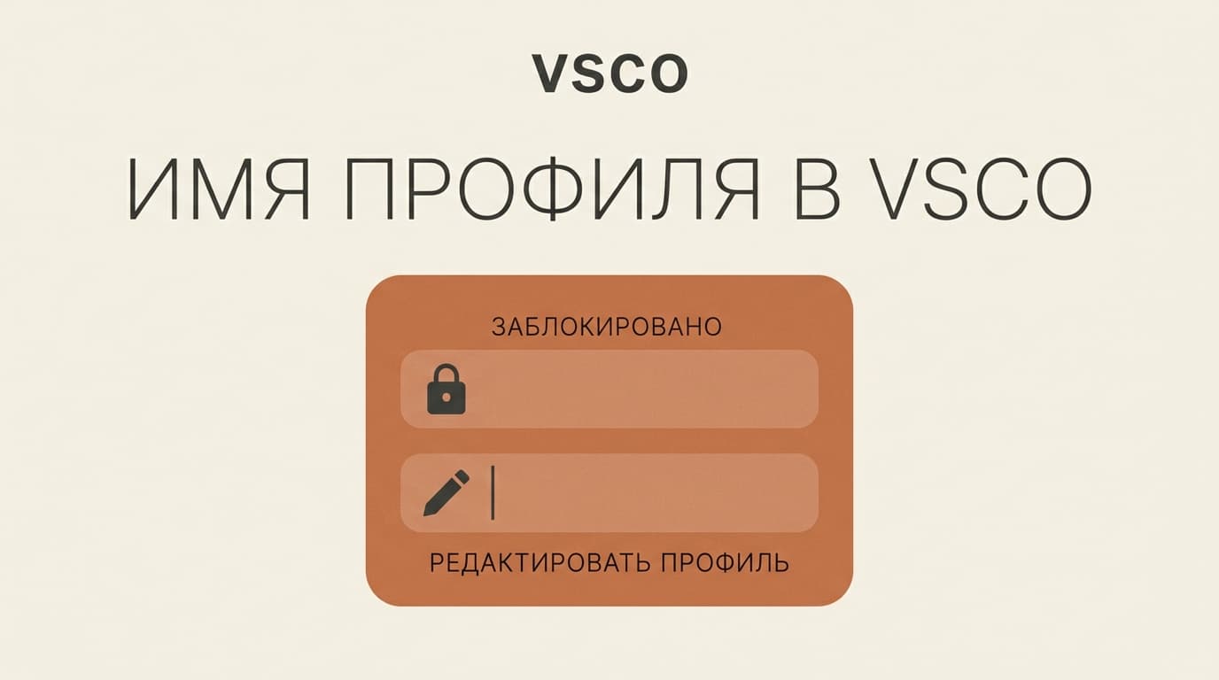 Имя профиля в VSCO при регистрации: чем оно отличается от отображаемого имени