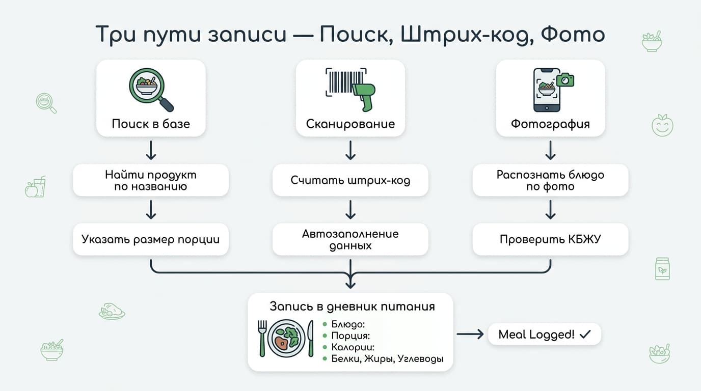 Как пользоваться приложением FatSecret: первый день, первая неделя и первый месяц — фото 2