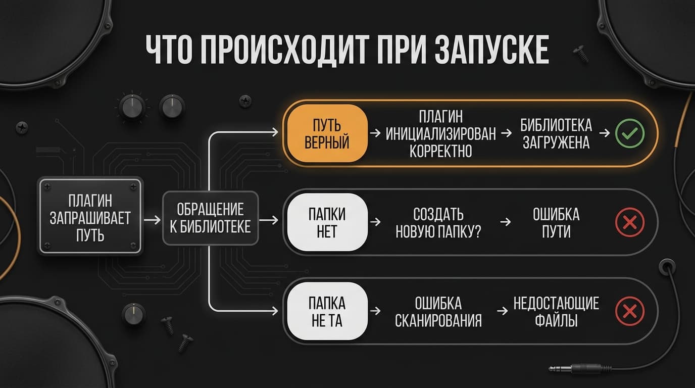 EZdrummer 3 не видит библиотеку: три причины и порядок диагностики — фото 1