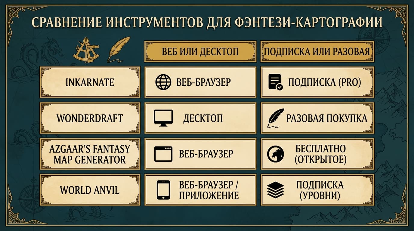 Аналоги Inkarnate: чем заменить редактор фэнтези-карт — бесплатные, разовые и по подписке — фото 4